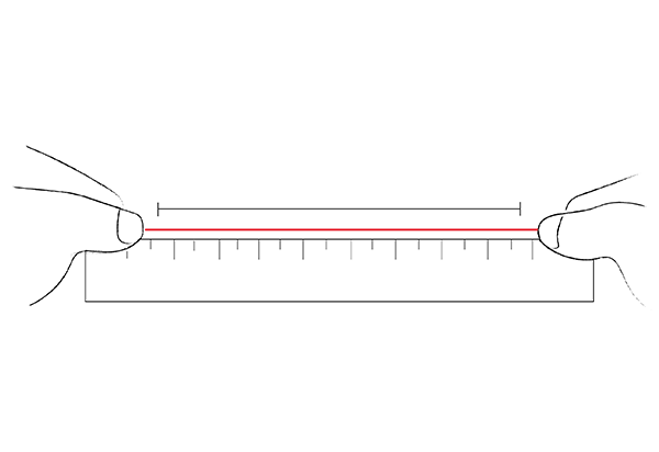 Armring Messung Schritt 2