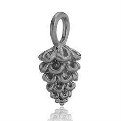 Pinecone, A5089SSR schwarz rhodinierter Silberanhänger mit Kegel aus Izabel Camille