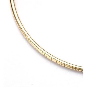 14 Karat runde Omega-Halsketten, 1,2 mm und 4 Längen mit Karabinerverschluß