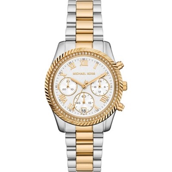 Michael Kors Lexington Damenuhr in Gold-Stahl-Ton