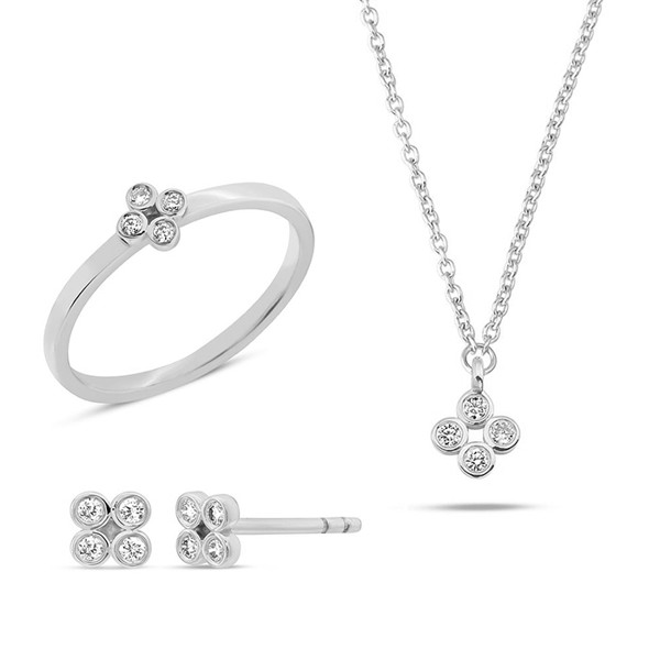 Nuran set , mit insgesamt 0,16 ct Wesselton SI