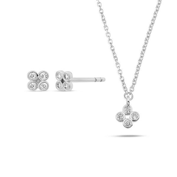 Nuran set , mit insgesamt 0,12 ct  Wesselton SI