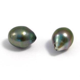 Tahiti-Perlen tropfenförmig 11-12 mm