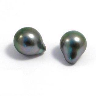 Tahiti-Perlen tropfenförmig 9-10 mm