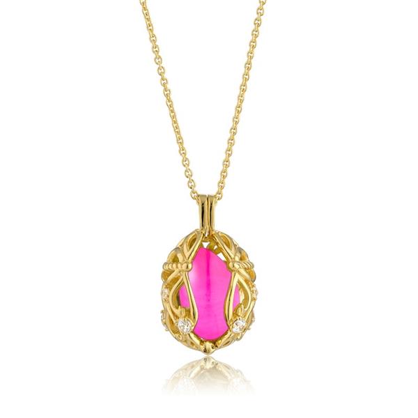 Smykke Æg med Pink Onyx, von Blicher Fuglsang