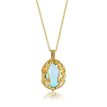 Smykke Æg med Aqua Calcedon, von Blicher Fuglsang