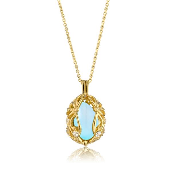 Smykke Æg med Aqua Calcedon, von Blicher Fuglsang