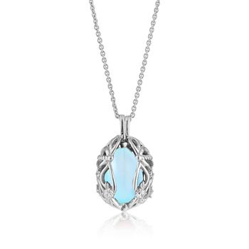 Smykke Æg med Aqua Calcedon, von Blicher Fuglsang