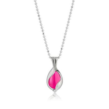 Lille Smykke Æg med Pink Onyx, von Blicher Fuglsang