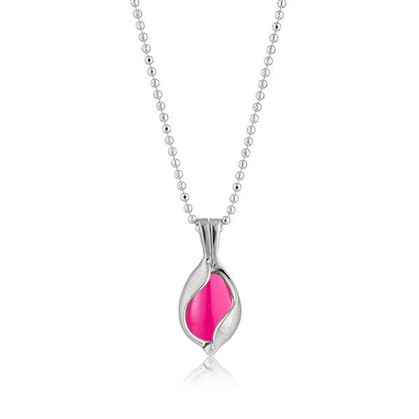 Lille Smykke Æg med Pink Onyx, von Blicher Fuglsang