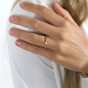 MARY Ring 8K LG DIAM 0,10CT W/VS, von Aagaard