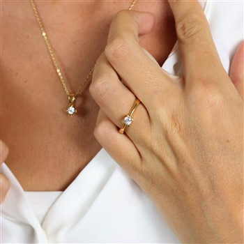 MARY Ring 8K LG DIAM 0,20CT W/VS, von Aagaard