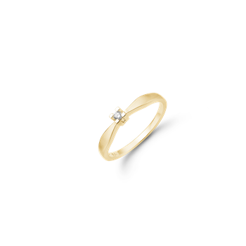 ETERNITY 8KT D.RING  1X0,03CT WSI 4/GRAB, von Aagaard