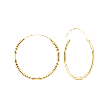 8KT CREOL 24,5MM, TRÅD 1,4MM M/VIPPELÅS, von Aagaard