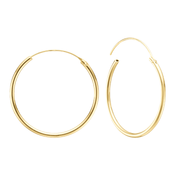 8KT CREOL 30,5MM, TRÅD 1,4MM M/VIPPELÅS, von Aagaard