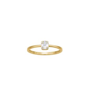 14kt. guldring m. 0,08 W/SI, von Siersbøl