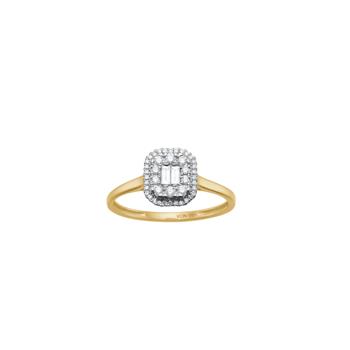 14kt. guldring m. 0,20 W/SI, von Siersbøl