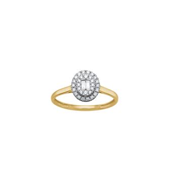 14kt. guldring m. 0,204 W/SI, von Siersbøl