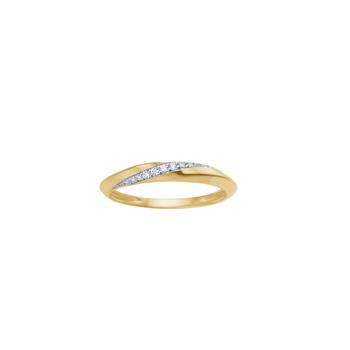 14kt. guldring m. 0,07 W/SI, von Siersbøl