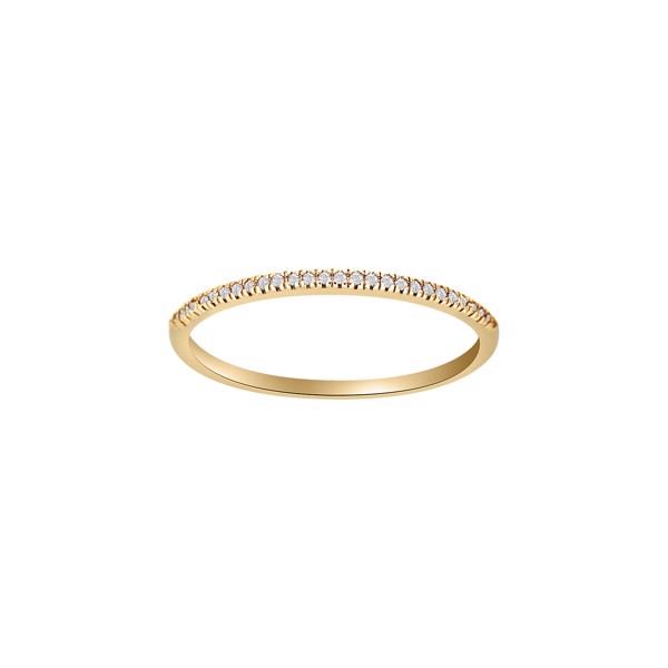 Siersbøl\'s Handgefertigter Fingerring aus 14 kt Gold mit zwei Herzen