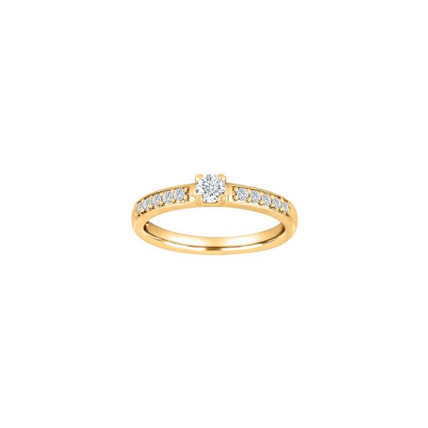 HEART 14kt. guldring m/dia. 0.40ct W/SI, von Siersbøl