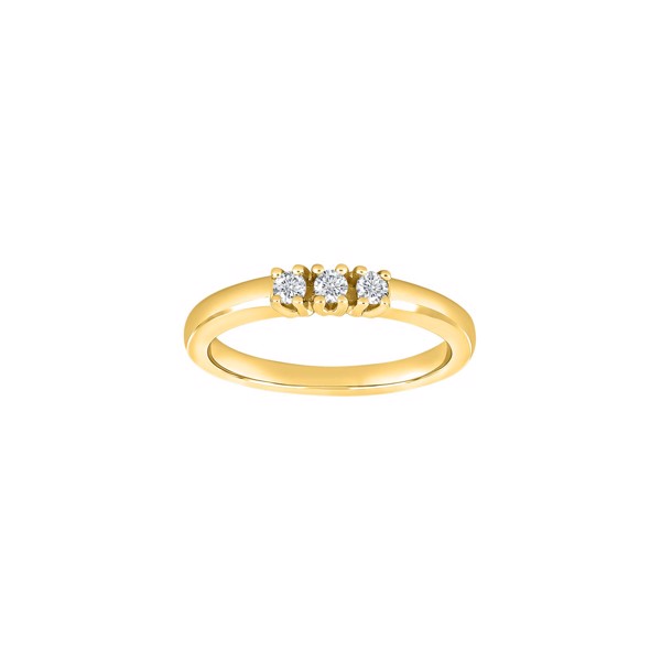 Siersbøl\'s Handgefertigter Fingerring aus 8 kt Gold mit 1 Diamanten im Brillantschliff