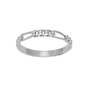 Rhod. sølvring FIGARO52 2,8mm Str.56, von Nordahl