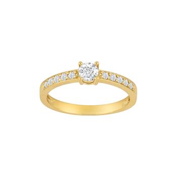 8kt. guldring m/cz, von Siersbøl