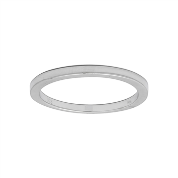 Rhodineret sølv ring ADINANOR enkel Str.54, von Joanli Nor