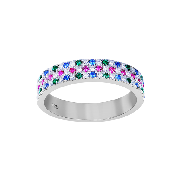 Rhd. sølv ring FREYANOR 4,5mm Str.54, von Joanli Nor