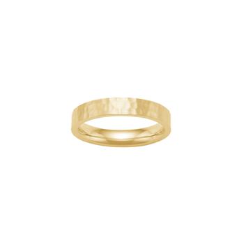 SON stål ring IP gold, hamret, str. 70, von Son of Noa
