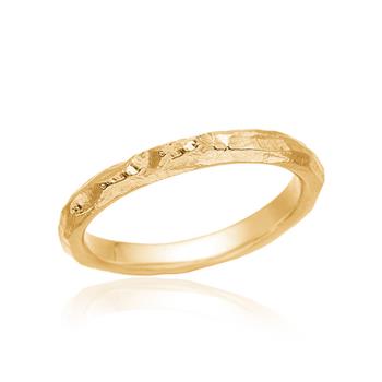 Feminin ring i guldbelagt sølv, von Blicher Fuglsang