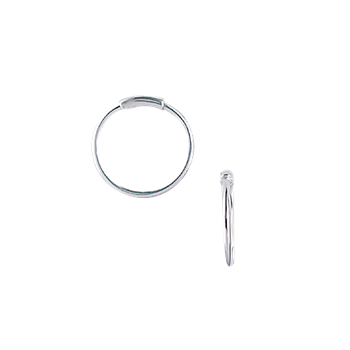 SØLV CREOL 15,5MM, 1MM TRÅD MASSIV M/VRI, von Aagaard