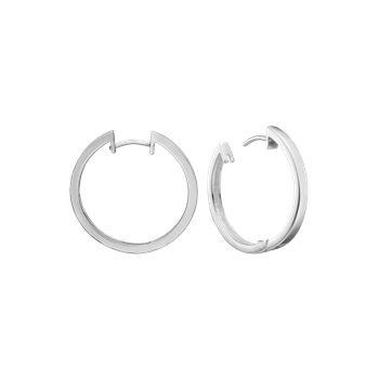 SØLV CREOL 20MM TRÅD 3MM M/KLAPLÅS, von Aagaard