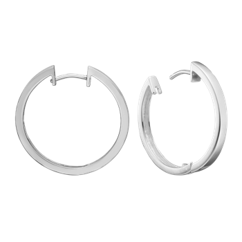 SØLV CREOL 28,5 MM TRÅD 3MM M/ KLAPLÅS, von Aagaard