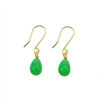 14K Earrings w.Chrysoprase 14karat , von San - Links of Joy