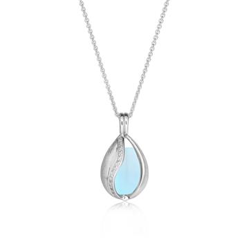 Smykke Æg med Aqua Calcedon, von Blicher Fuglsang