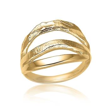 Cool ring i forgyldt sølv, von Blicher Fuglsang