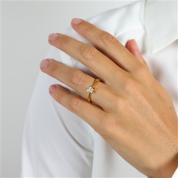 MARY Ring 14K LG DIAM 0,25CT W/VS, von Aagaard