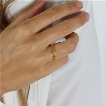 ETERNITY 14KT D.RING 1X0,05CT WSI 4/GRAB, von Aagaard