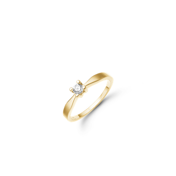 ETERNITY 14KT D.RING 1X0,15CT WSI 4/GRAB, von Aagaard