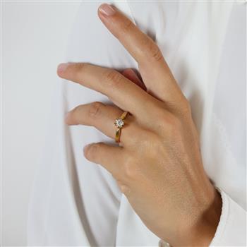 ETERNITY 14KT D.RING 1X0,30CT WSI, von Aagaard