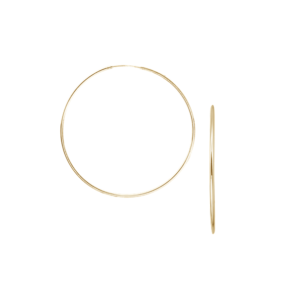 14KT CREOL 40MM, TRÅD 2MM M/VRIDLÅS, von Aagaard