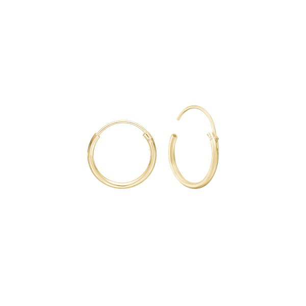 14KT CREOL 12,5 MM TRÅD 1,2MM M/VIPPELÅS, von Aagaard