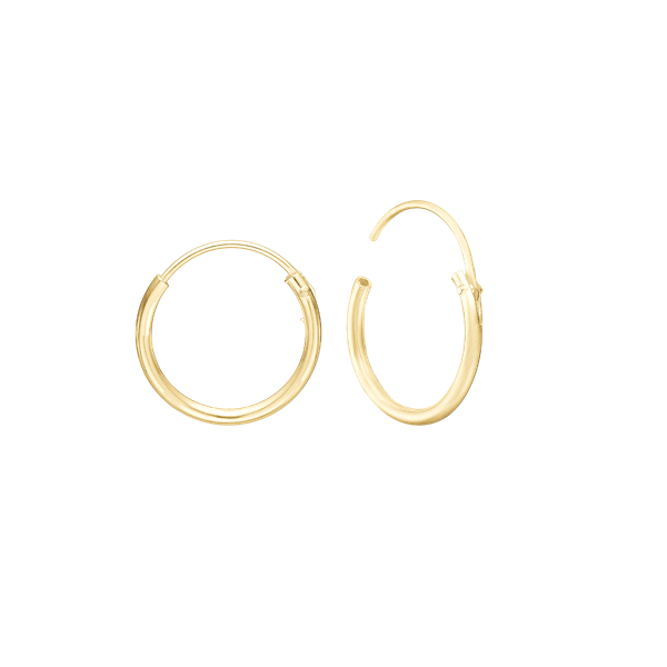 14KT CREOL 14,5 MM, TRÅD 1,2MM M/VIPPELÅ, von Aagaard