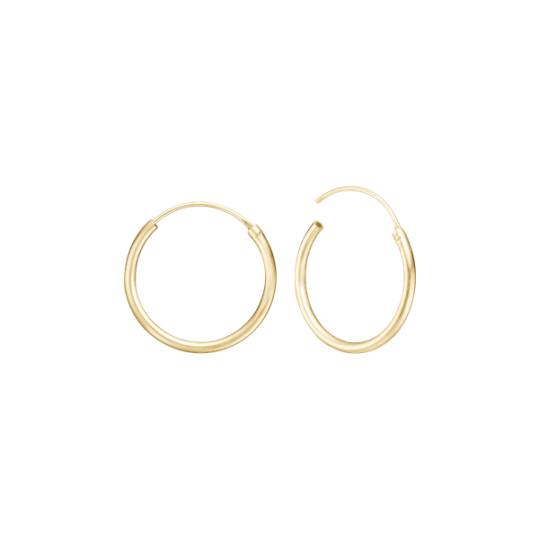 14KT CREOL 17,5MM, TRÅD 1,2MM M/VIPPELÅS, von Aagaard