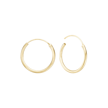 14KT CREOL 19MM, TRÅD 1,4MM M/VIPPELÅS, von Aagaard