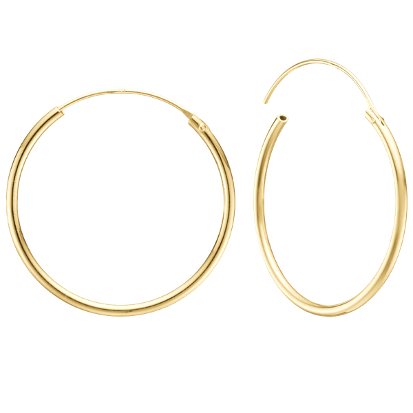 14KT CREOL 43MM, TRÅD 1,4MM M/VIPPELÅS, von Aagaard