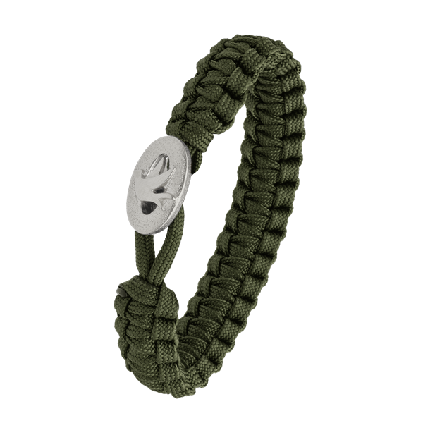 FSTS grønt armbånd m sølv lås 01, von Aagaard