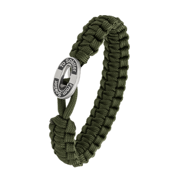 FSTS grønt armbånd m sølv lås 11, von Aagaard